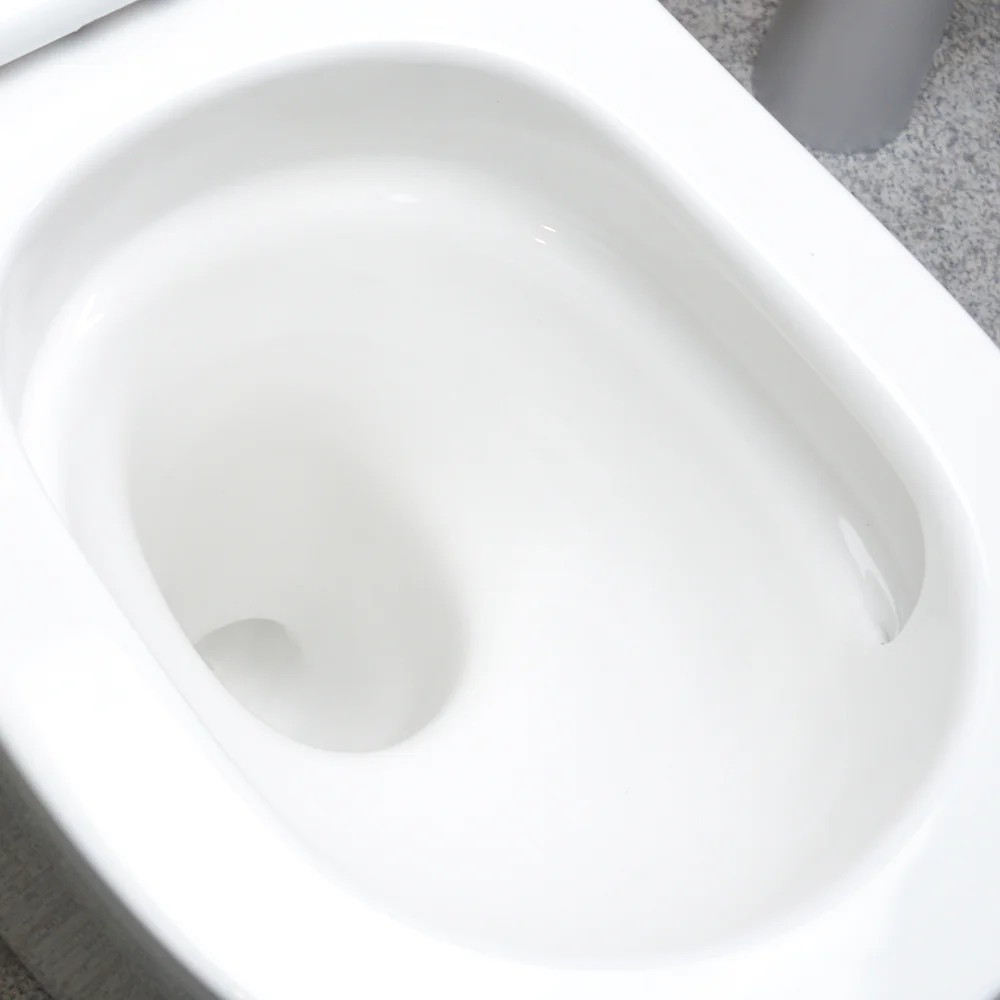Mono-flush Rimless Design Ceramic Sanitaryware whirlpool Toilet WC Bathroom Watermark Wall Mounted Toilet two piece toilet