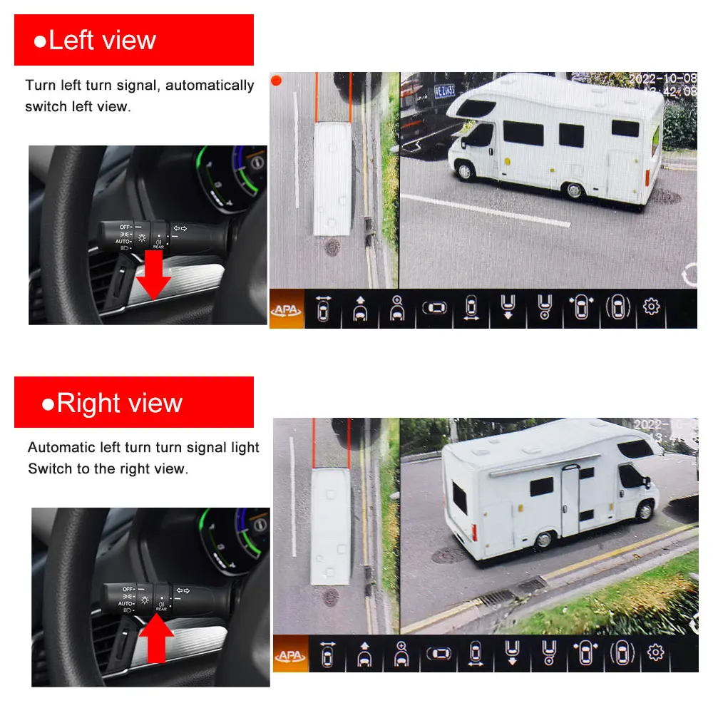 Smartour AI AHD 1080p 4k HD 3.5D 360 градусов автомобильное крепление на объемный вид птица АВМ камера системы для грузовик/школьный автобус/Camper