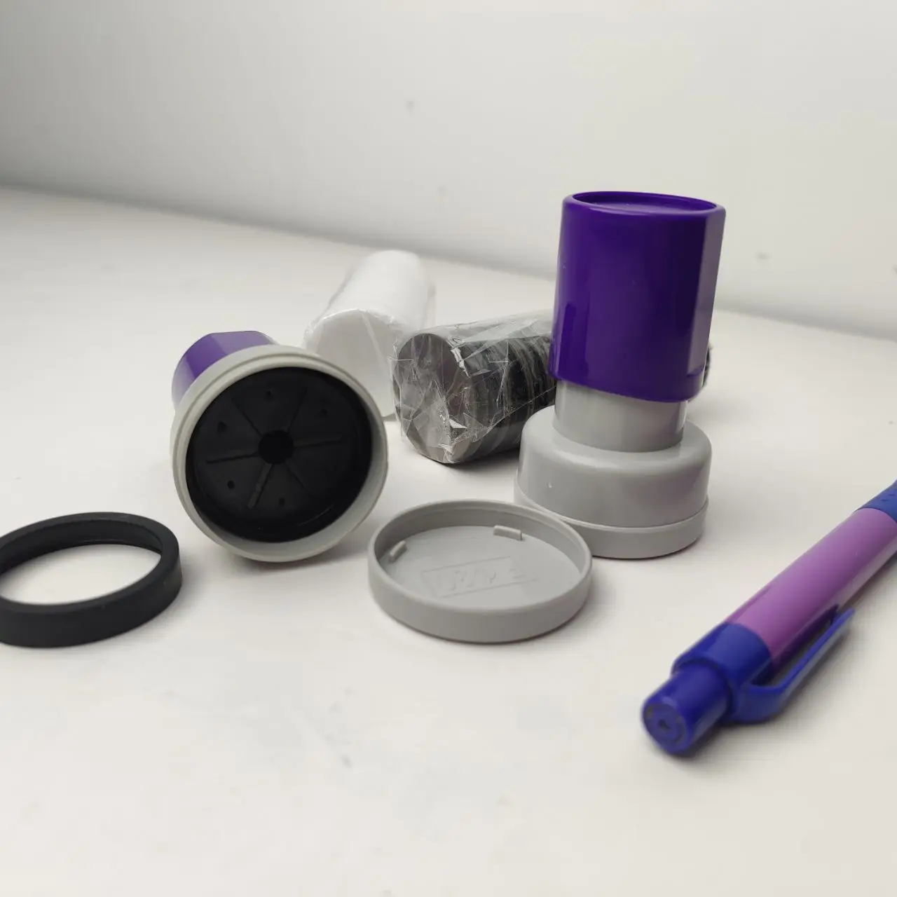 Factory CGSF Round Dual Faom Pre Inked Stempel Teacher Stamps Clear Custom Flash Stamp Handle Stamper Sellos