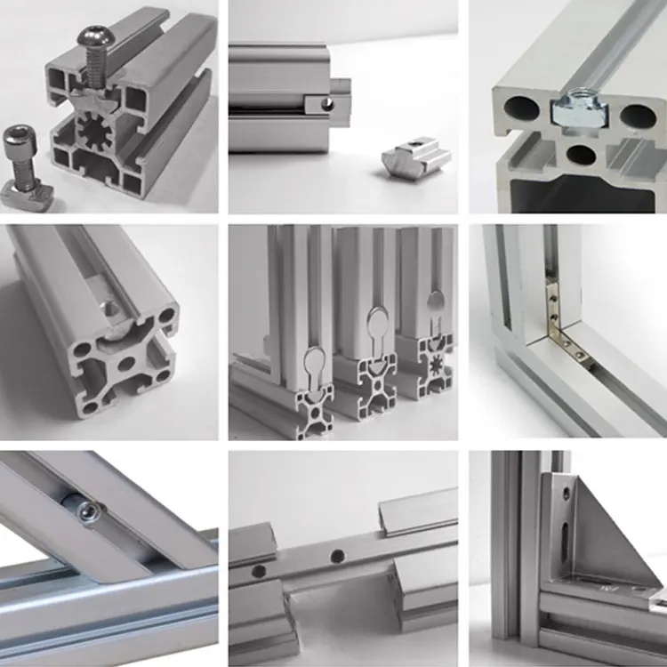 Крепежные используемые с Т-образным болтом и фланцевой гайкой прочные прямоугольные соединители принадлежат алюминиевым профилям аксессуарам