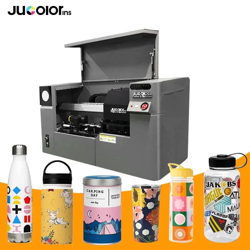 Jucolor высокоскоростной 360 вращающийся УФ-принтер для печати стаканов Yeti из нержавеющей стали