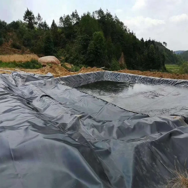 best price fish pond liner for bamboo roots 1mm 0.75mm plastic farm tank hdpe geomembrane