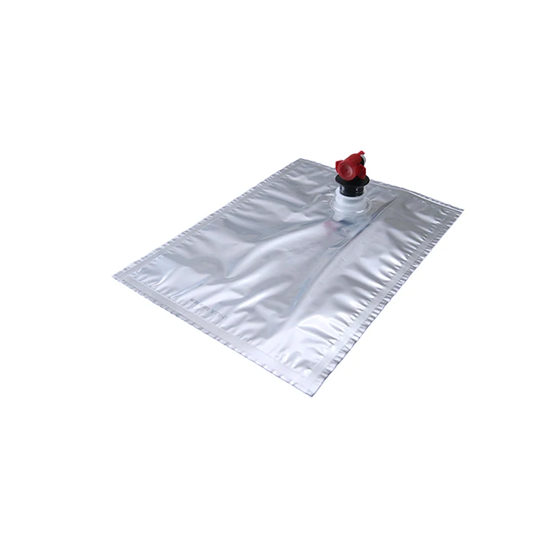 Wholesale custom drink pouch 3l 5l plastic aseptic coffee wine oil liquid bib bag in box  with valve