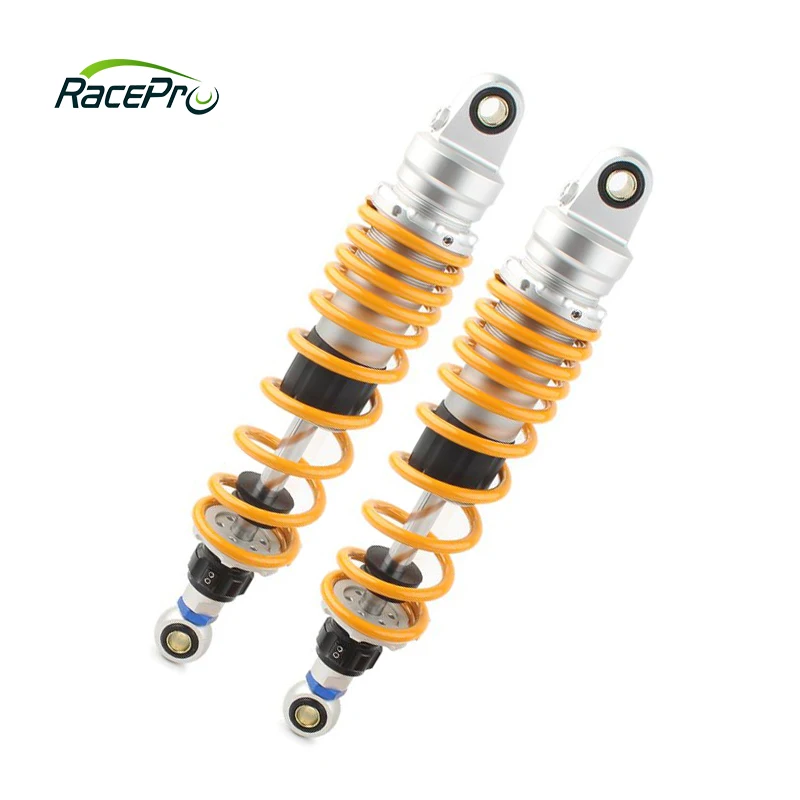 Универсальный демпфирующий амортизатор Racepro, 8 мм, пружина 300 мм, 310 мм, 320 мм, 330 мм, 340 мм, 350 мм для Honda, Yamaha, Kawasaki
