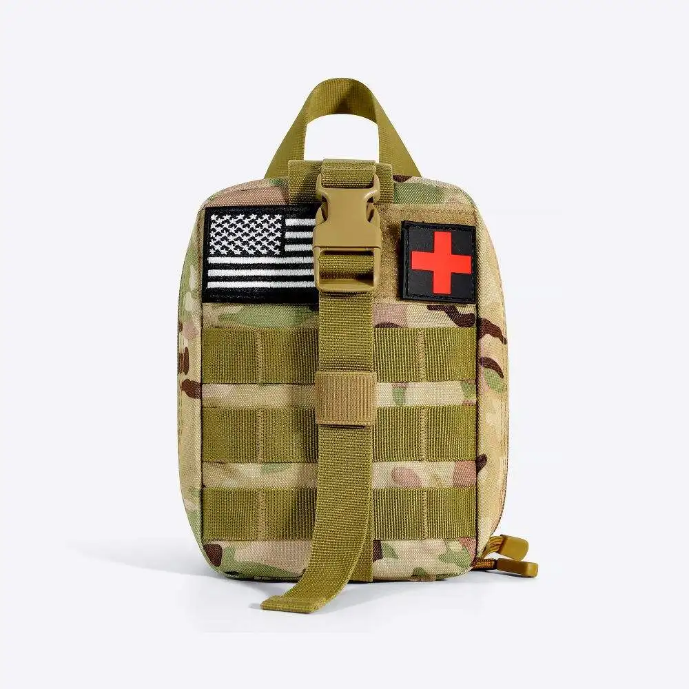 Emergency Medical Tactical Trauma Outdoor Camping Hiking Portable 90 Pieces First Aid Kit Bag