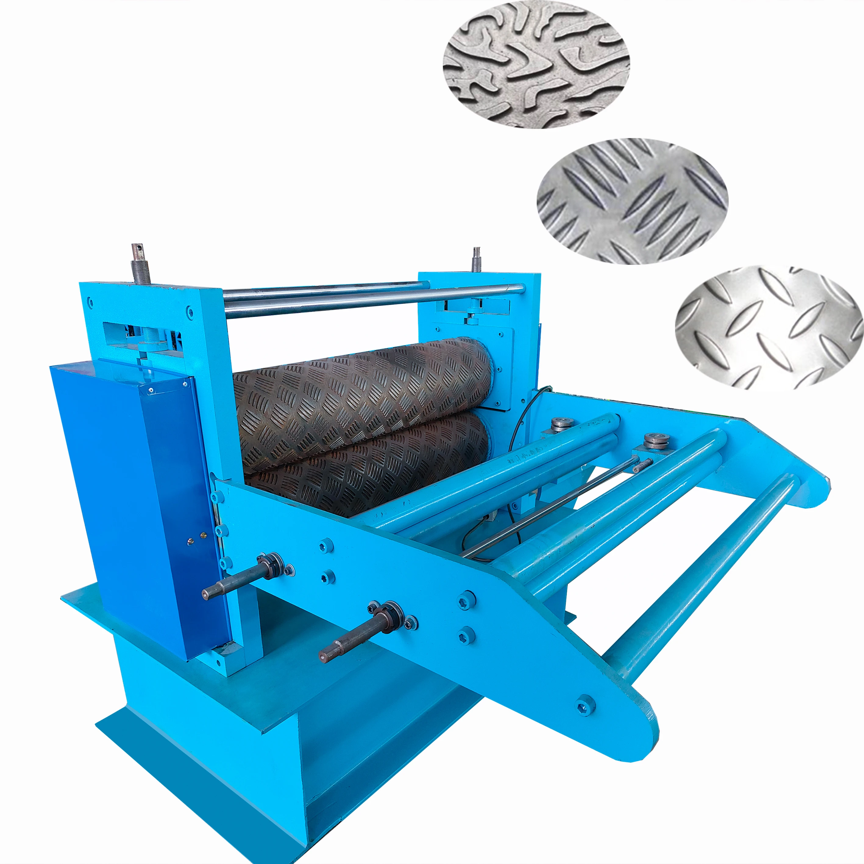 Automatic metal sheet Embossing rolling Machinery Aluminum Metal Embossing Machine For Flattening Metal