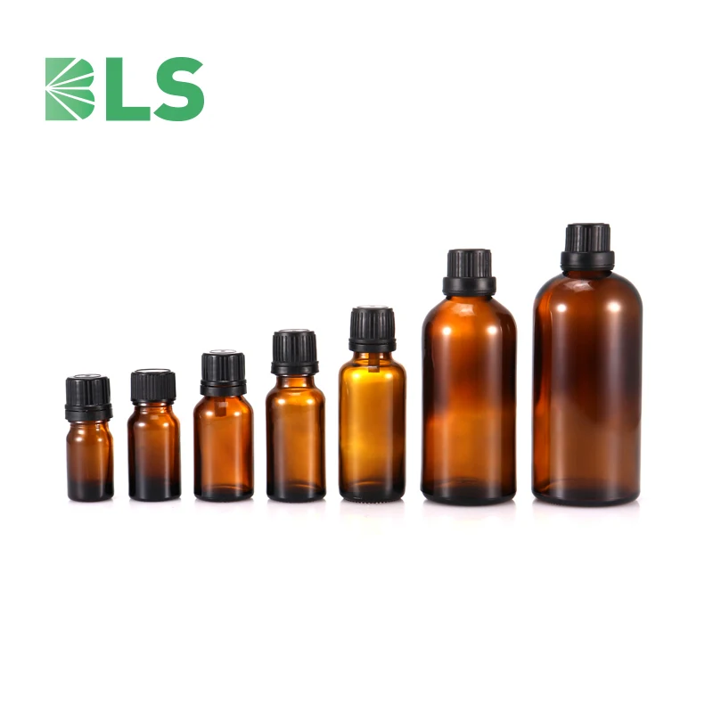 Wholesale 15ml 30ml 120ml 230ml cosmetic packaging frosted amber boston glass essential oil dropper bottle