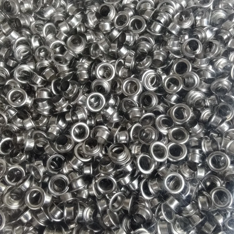 Acme Many Stock Sliver / Golden Metal Brass Custom Size Garment Round Eyelets Iron Bags Eyelet fastener For Leather