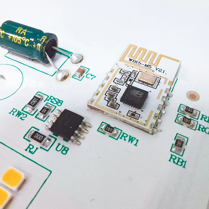 Пользовательский Интеллектуальный светодиодный световой модуль WIFI Bluetooth приложение пульт дистанционного управления RGB прожектор потолочный светильник AC PCBA