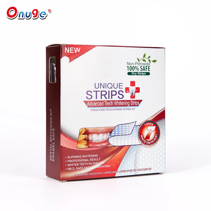 innovative products healthy teeth whitening strips free peroxide for private label