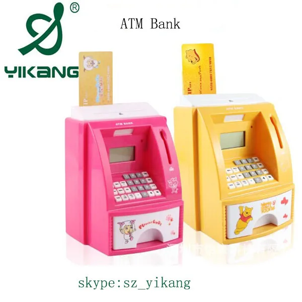 Promotional Money Box Toy Euro Money Box Atm Saving Bank