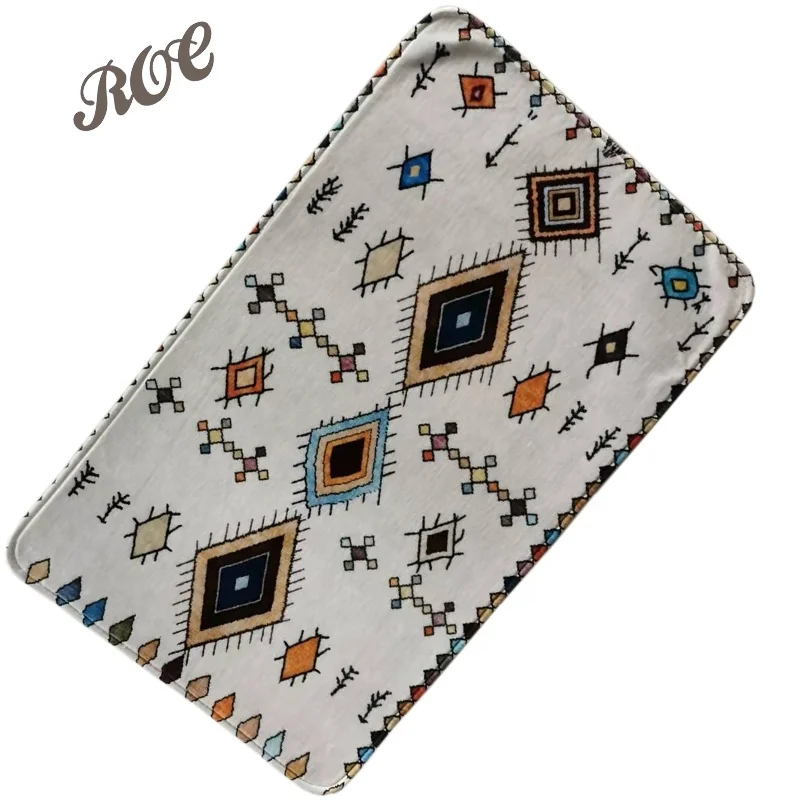 Artificial Cashmere Printed Door Mat Rug