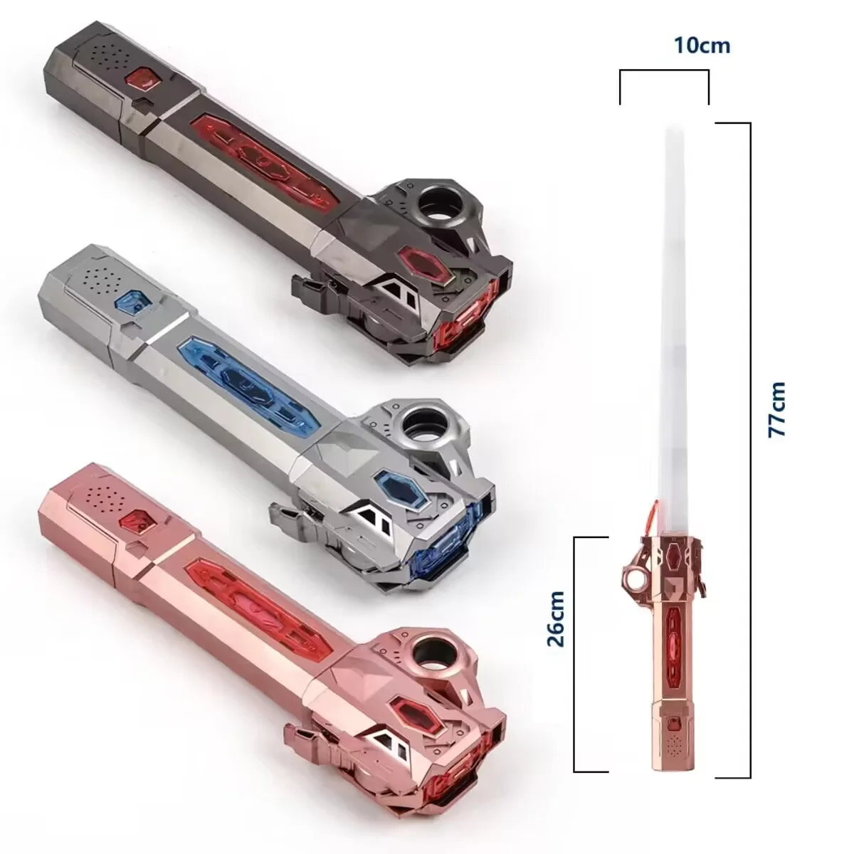 for children battle game toy telescoping  LED flash space sword with variety lighting and sound