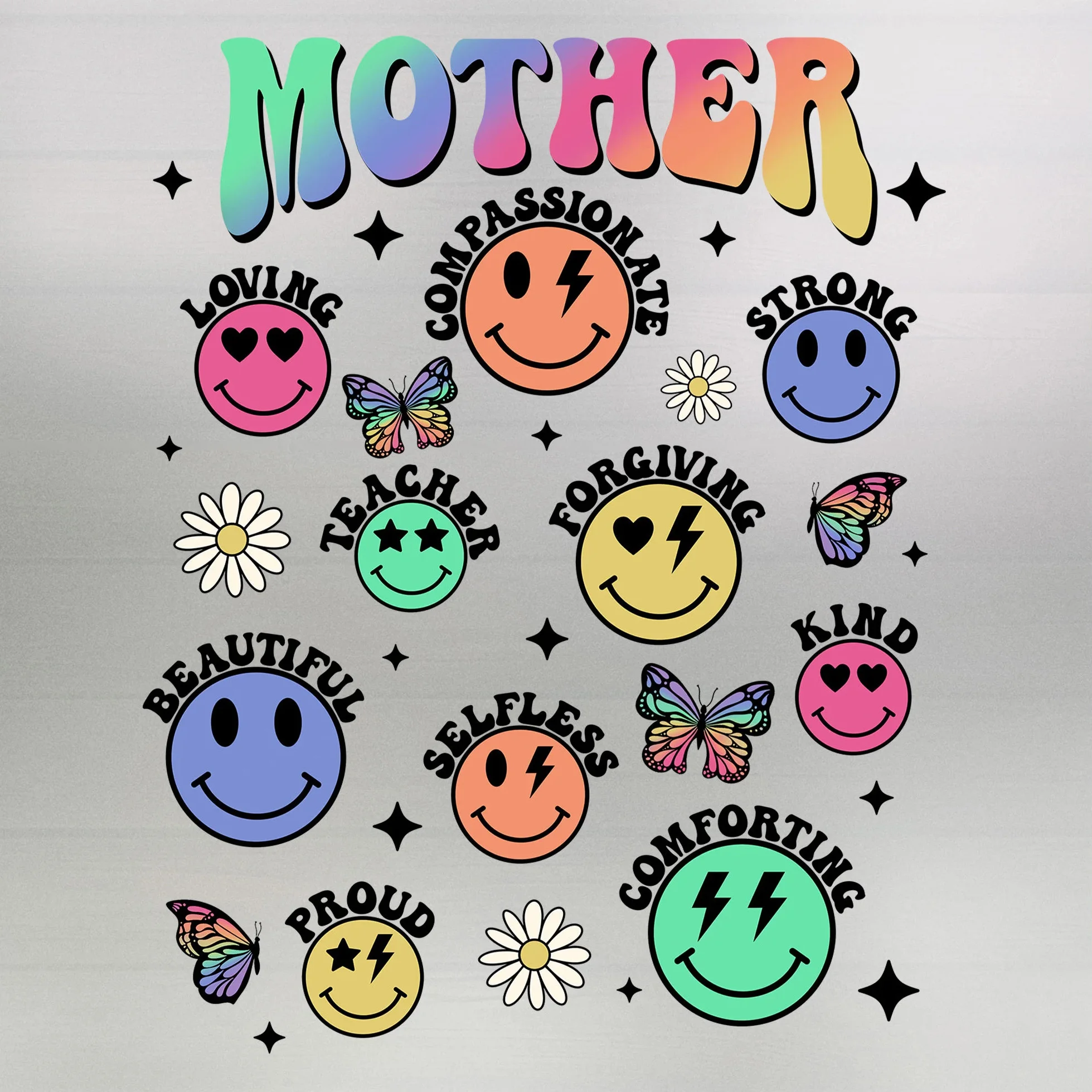 Custom Anime mama DTF Print Heat Transfers Designs Plastisol IRON ON Ready To Press Heat Transfer Sticker Designs For T Shirts