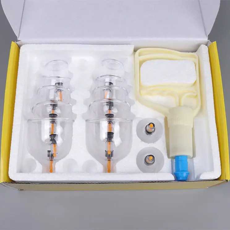 Китайский поставщик поставка китайских медицинских одинарных 12 шт. Hijama ручных вакуумных чашек