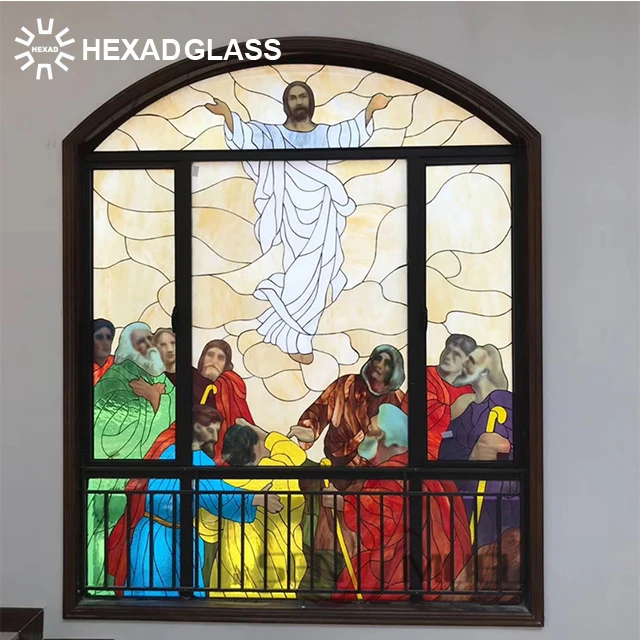 Suncatcher Church decorative glass window Crystal art glass