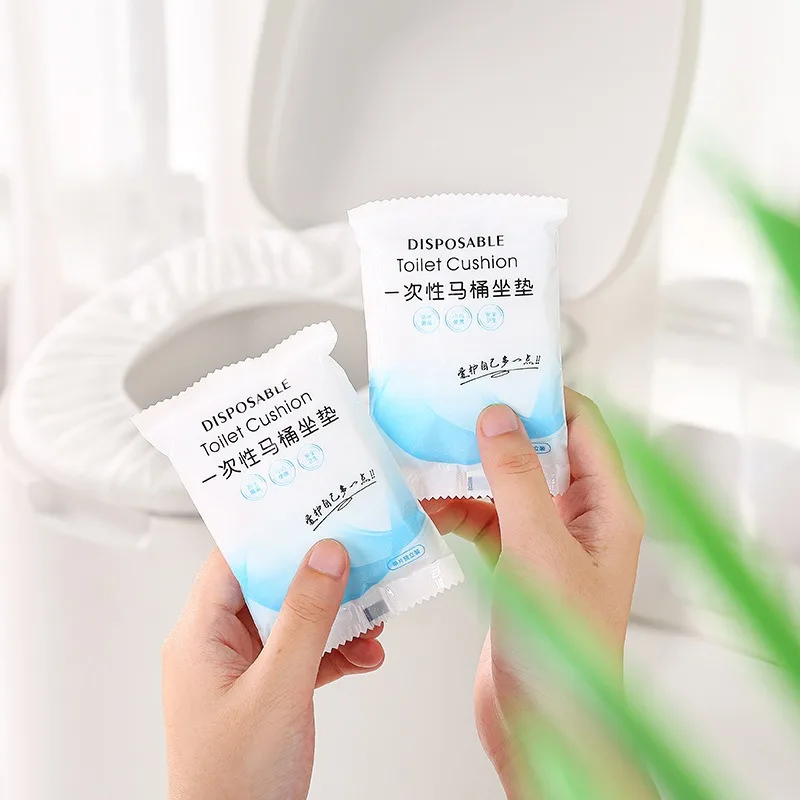 Newest Disposable toilet seat comfortable soft non-slip environmentally friendly elastic non-woven toilet seat cover disposable