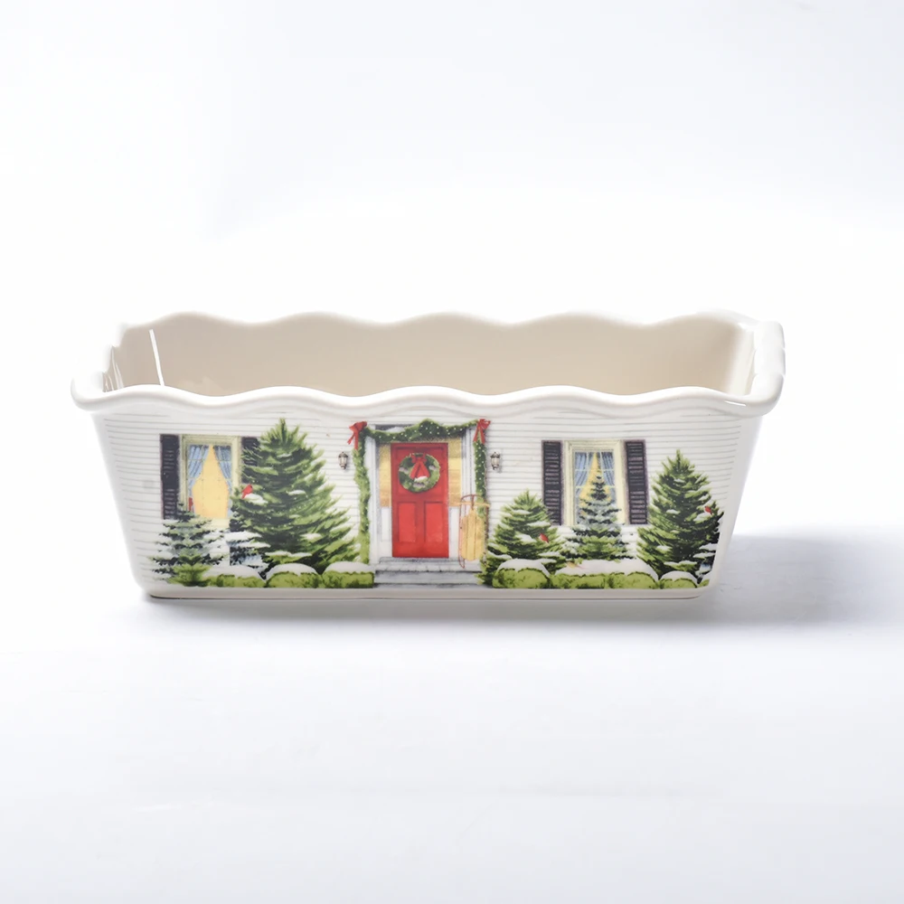 Домашняя Красивая посуда от производителя керамическая безопасная Большая сковорода для выпечки