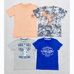 Wholesale Mixed Boys Girls Short Sleeve O-Neck Cotton kids Clothes Stock Lots T-shirts
