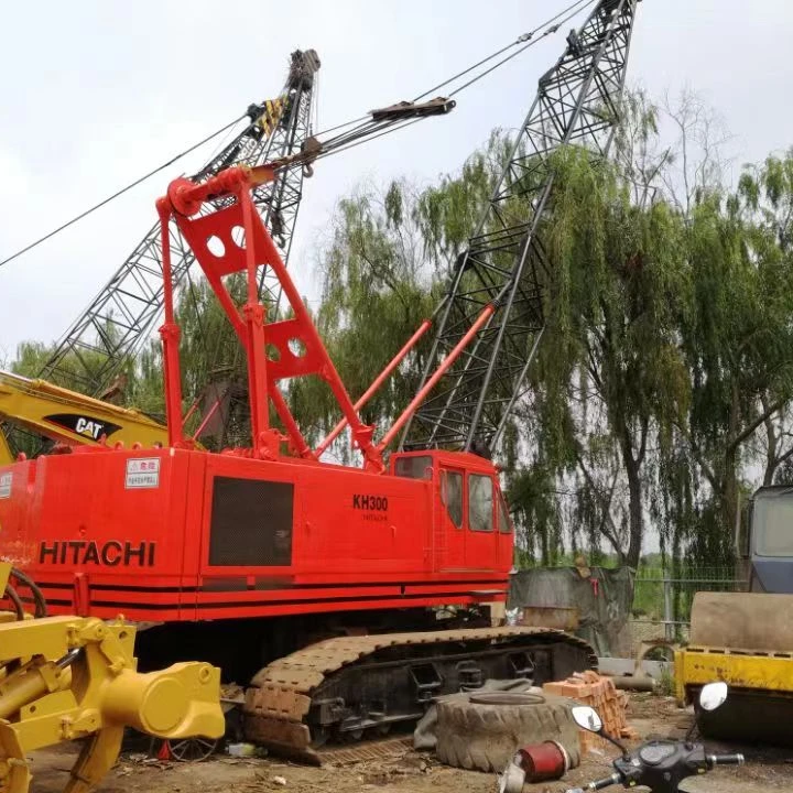 80 тонн бывший в употреблении гусеничный кран Hitachi KH300 Япония оригинал Распродажа по