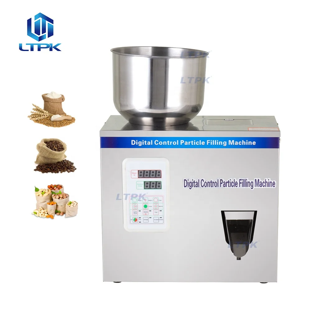 LT-W100 Weighing Filler Dispenser Spice Seeds Grains Beans Tea Bag Drip Coffee Powder Sachet Filling Machine 2-100g