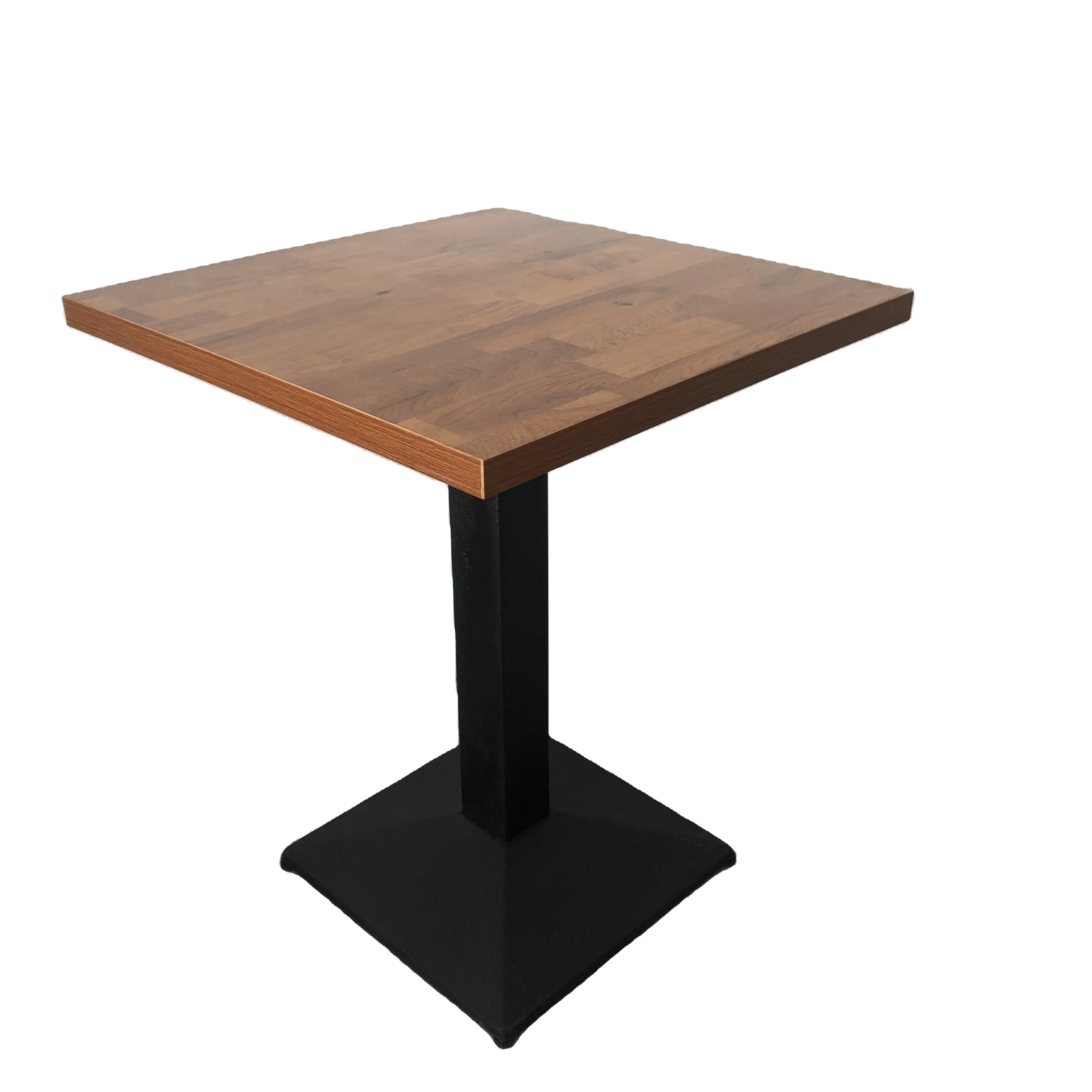 Hot Selling Restaurant table Wooden Square Bar Table  and Dining Table  particle board