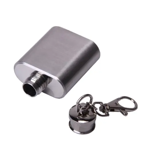 
18/8 2oz Stainless Steel Mini 2 Oz Key Chain Hip Flask Manufacturers 