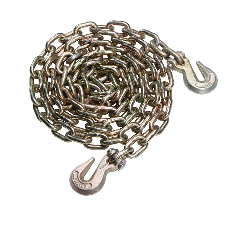KINGKIN Zinc Plated US Type Alloy Steel Forged Transport Chain Grade 70 with G70 Grab Hook