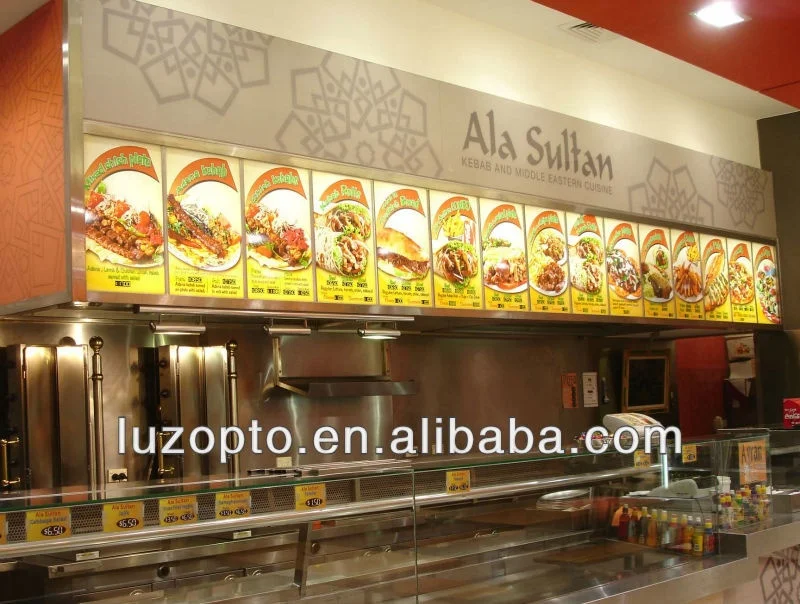 Best Price!!! Restaurant electronic wall menu display board AL1825 size A2 for advertising display