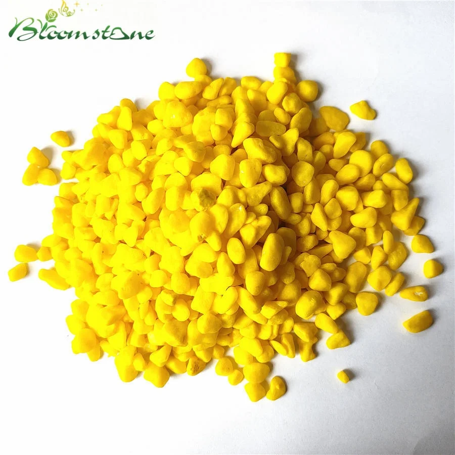 Coated Pebble Stone Colored Blue Sky Aquarium Gravel