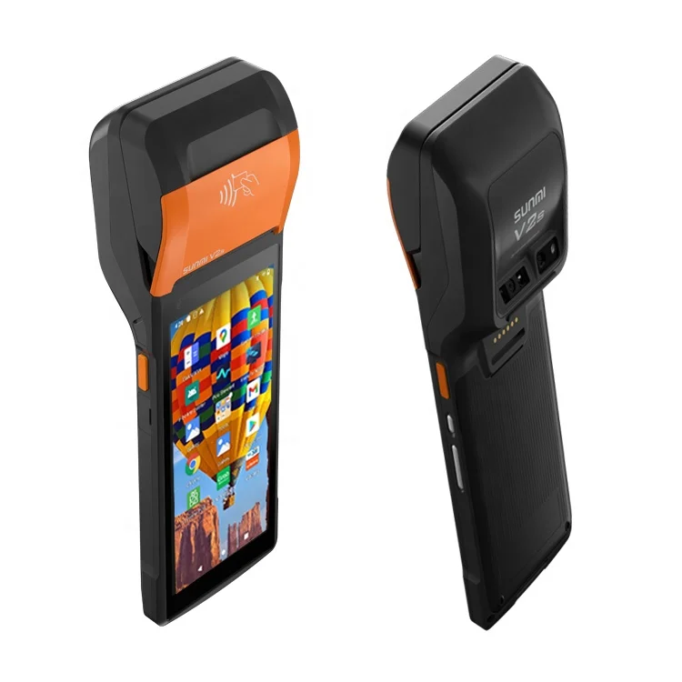 Sunmi V2s Pos Terminal NFC 4G Network all in one handheld Pos machine restaurant point of sale Android 11 POS Systems