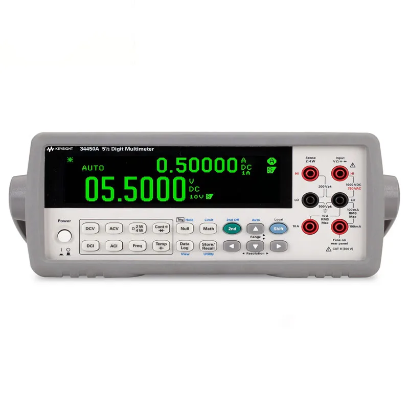 Keysight 34450A digital multimeter, five and a half digit desktop, 190 readings/second