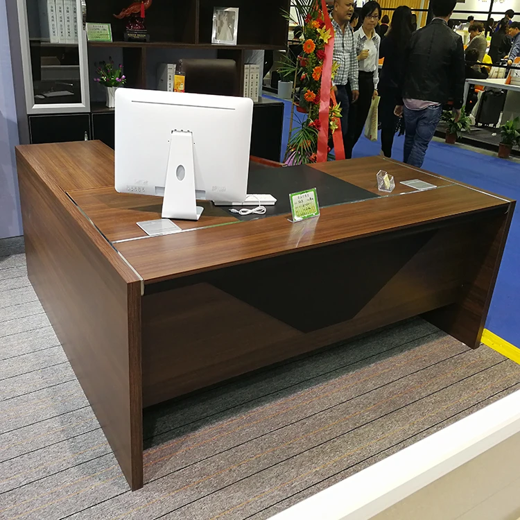 
Shaped Workstation Desk Office 4 Seater L Shaped Executive Desk 