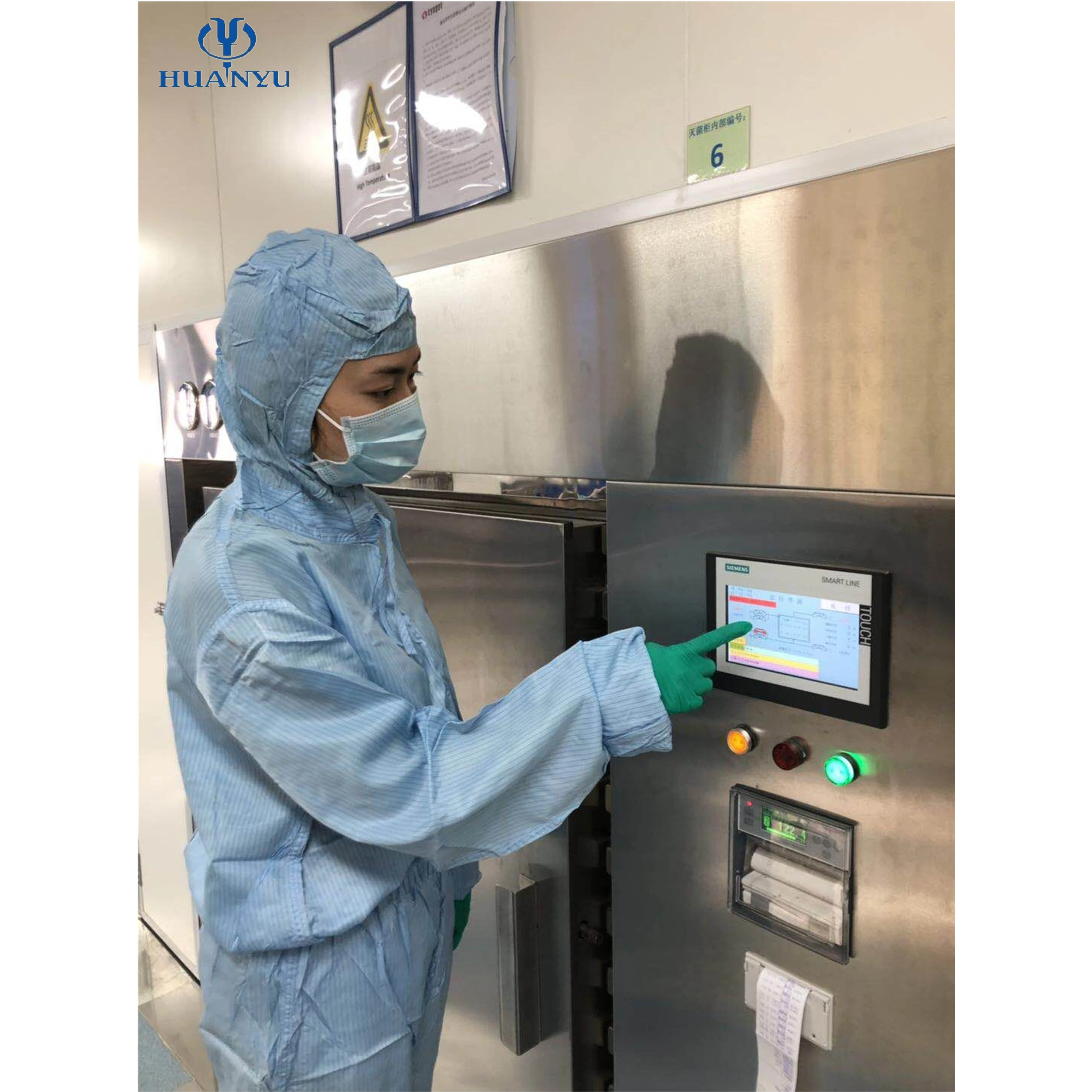 AQS 2000L steam ampoule leak test autoclave