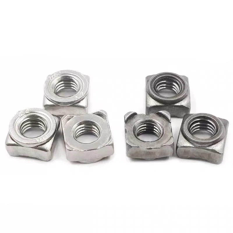 DIN928 M6 M8 carbon steel square insert weld locking M4 projection spot nut with bolt