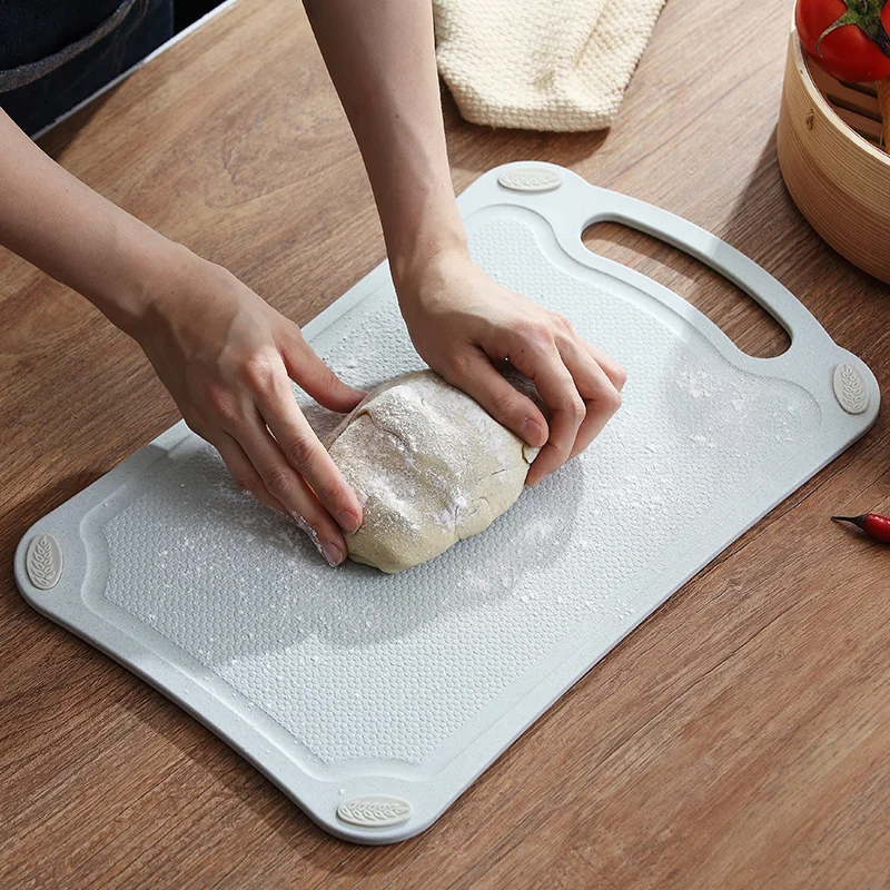 Wheat Straw BPA Free Kitchen Accessories Board Fruit vegetable non slip wheat straw chopping  plastic cutting board