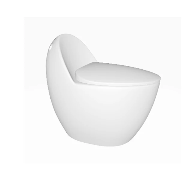factory egg shape cute bathroom Ceramic Washdown One Piece wc bowl Toilet