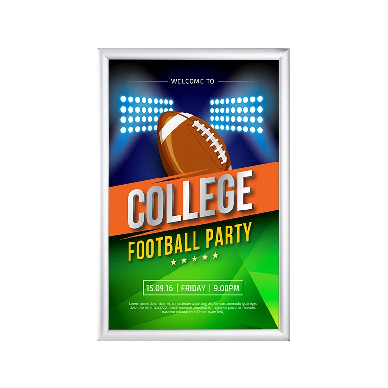 A1/A2/A3/A4Useful metal posters for indoor and outdoor wall hanging picture posters picture frames metal aluminum frames