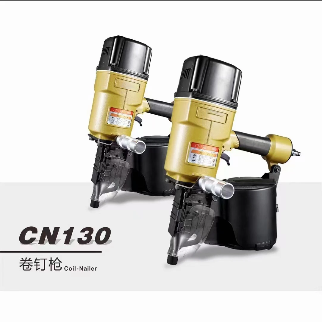 CN90 Air Best Price Pneumatic & Electric Steel Framing Nailer for Furniture & Wooden Industrial Grade Coil Nail Gun