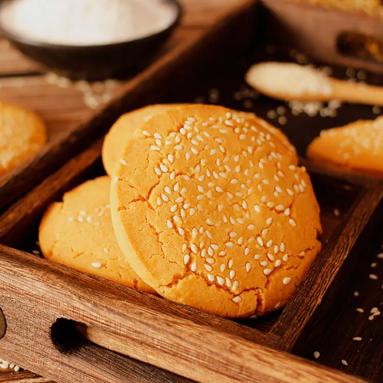 Sesame cake  sweet cake  120g sesame cookies Sesame Shortbread Cracker