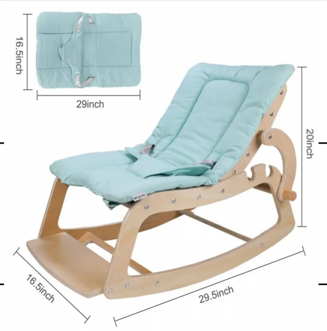 Деревянное кресло на коленях, кресло-качалка, коленный стул, трансформируемое кресло-качалка для малышей