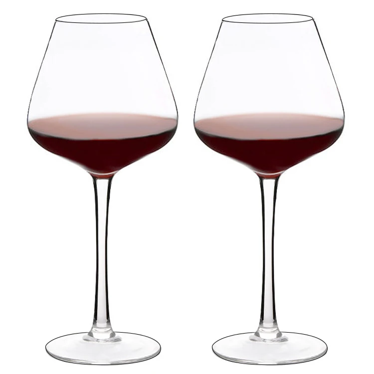 MEIZHILI Classic Hand-blown Crystal Wine Glasses Universal Red Wine Glass set of 2 Bordeaux Glasses Premium Red wine Drinking Gl