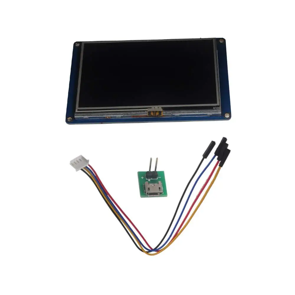 NX4827T043 4.3 Inch HMI Intelligent Smart USART UART Serial Touch TFT LCD Module Display Panel For Raspberry Pi 2 A+ B+