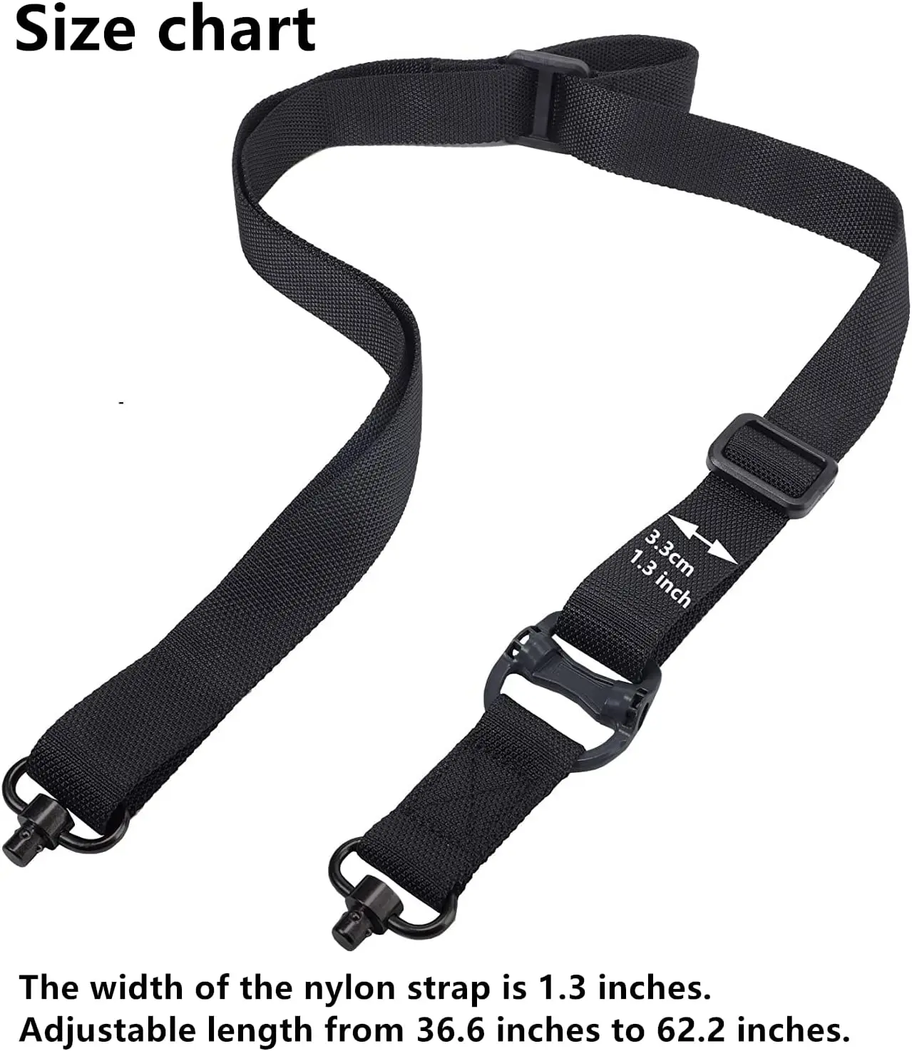 Two Point Sling and Attachments Mounts Adjustable Length Tactical Slings Gun Accessories  sling