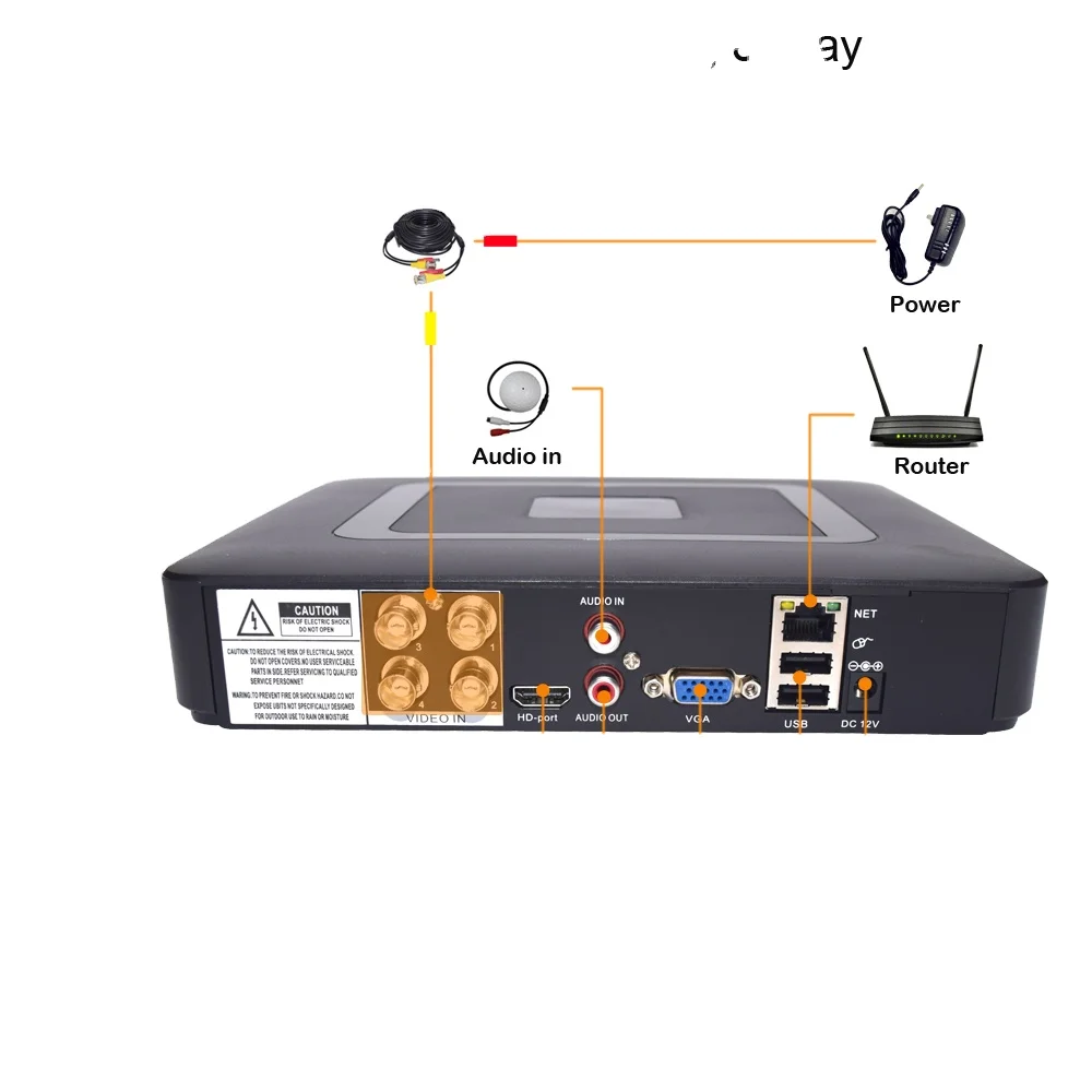 Surveillance Kit 1080P 2MP AHD CCTV System Monitor AHD CCTV Camera Security Waterproof IR CUT Security Camera DVR Kit