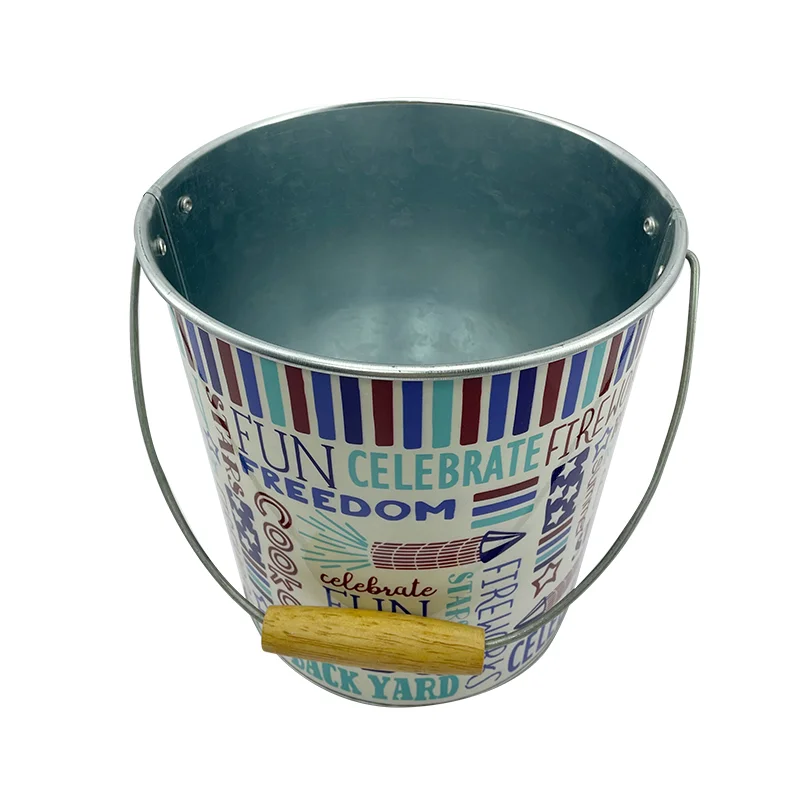 Modern Galvanised Metal Comfort Mini Dry Ice Bucket Party Drink Holder Cooler Home Bar Pub