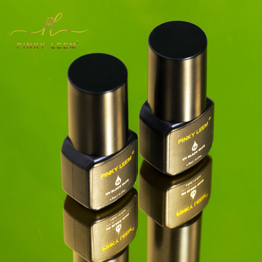 Pinky leem Custom 5ml Uv black Lash Strongest Adhesive 0.5-2s Fast dry second plant adhesive eyelash extension lash glue