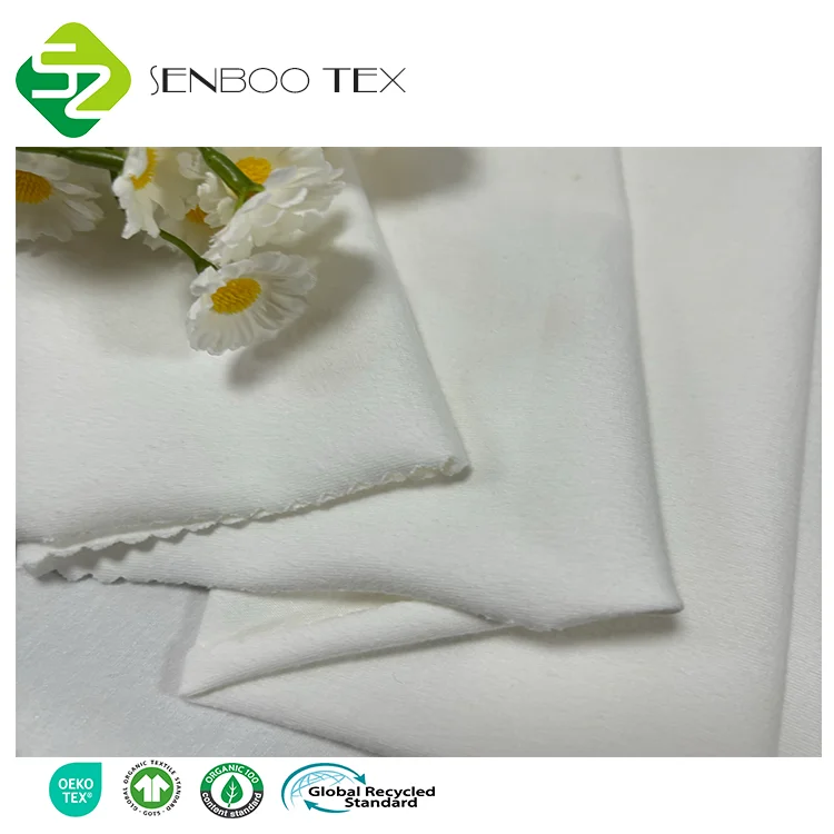 New Arrival 92% Organic Cotton 8% Spandex Eco-Friendly Knit Fabrics Natural Dye Boys Pajamas Sweatshirts Baby Clothes