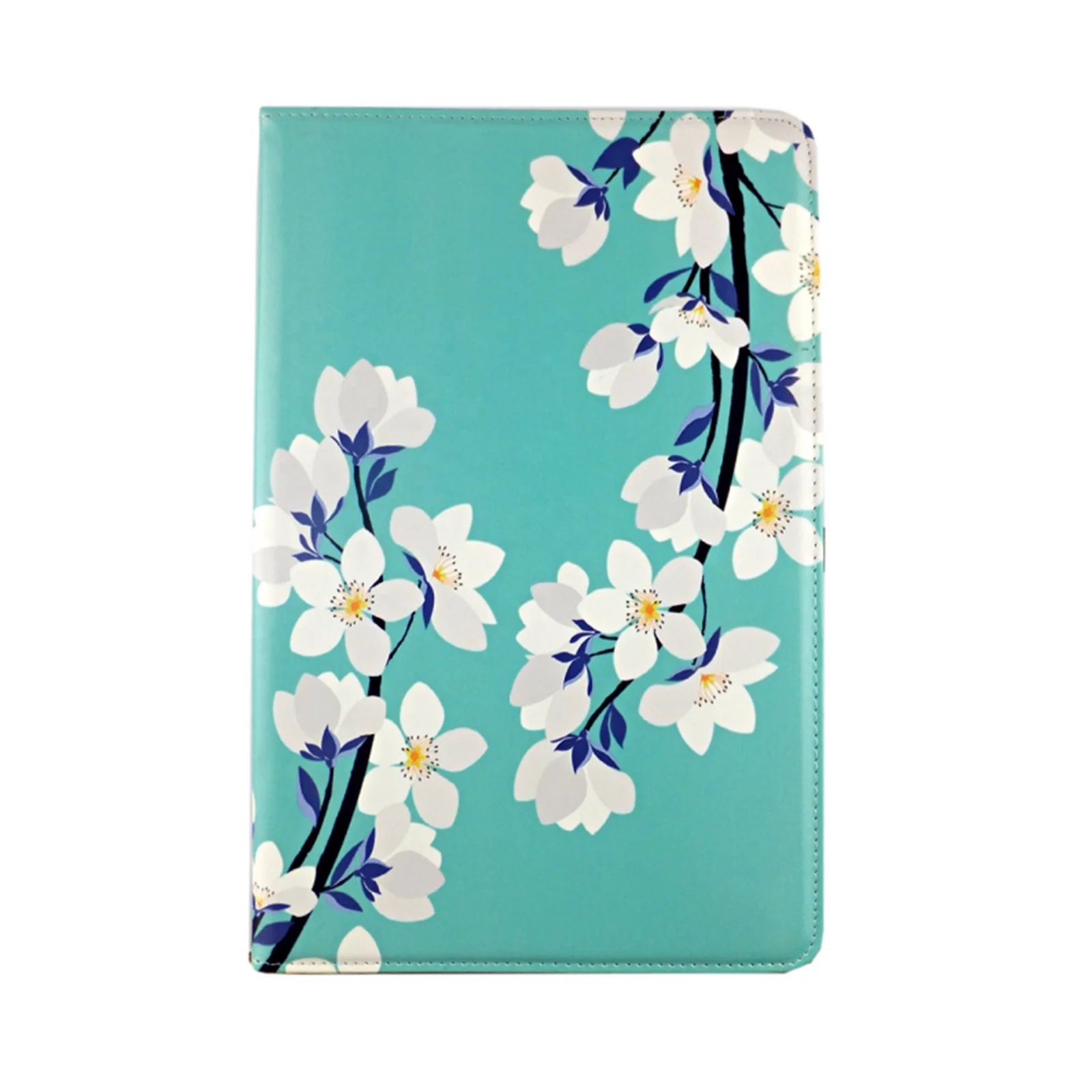 
Custom Flower 360 Rotary PU Leather Universal Tablet Covers Case with Pen Holder For iPad / Samsung / Huawei / Lenovo 