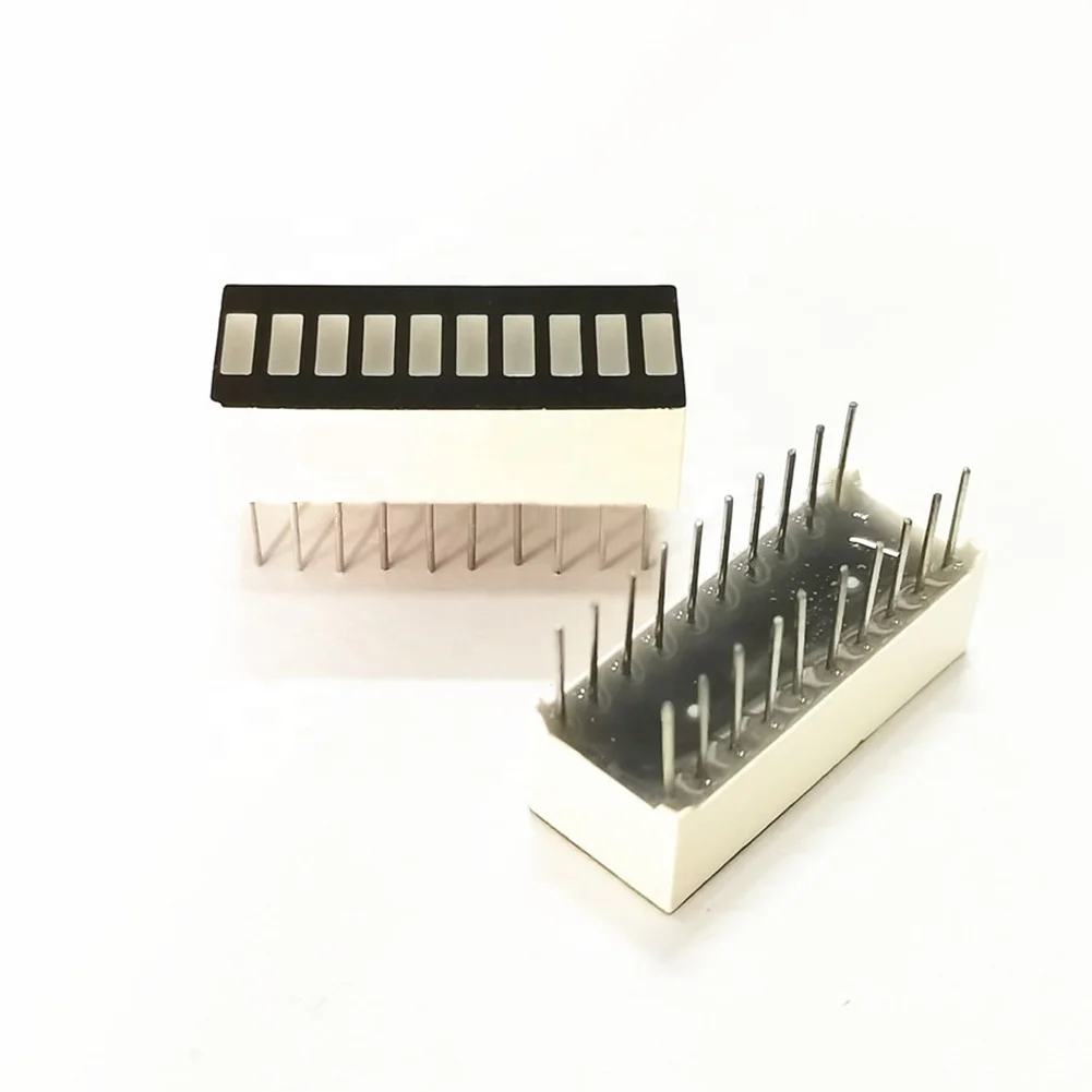 Taidacent Light Bar Digital Tube 10 Segment LED Bar Graph Indicator 25.5*10*8mm Smart Electronics LED Bar Graph Display White